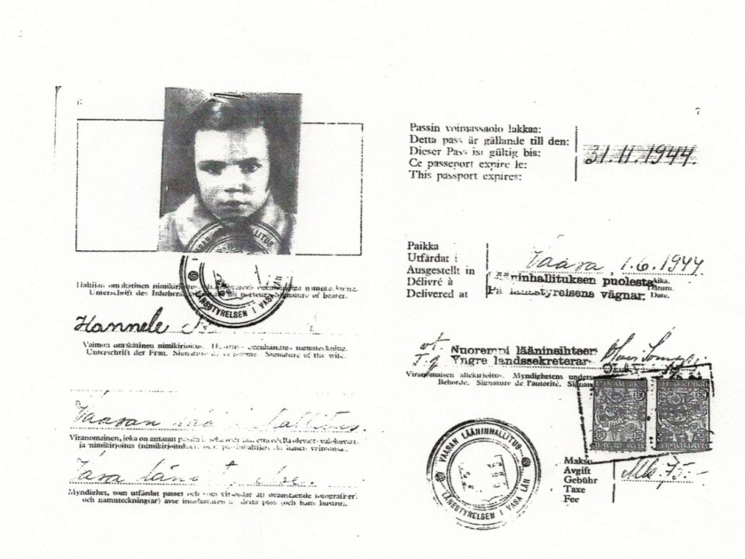 Hannele's passport (2)
